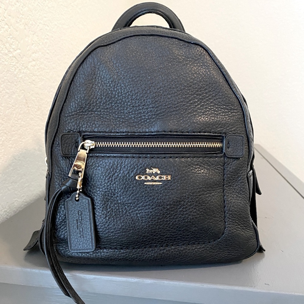 Coach Andi Black Leather Backpack